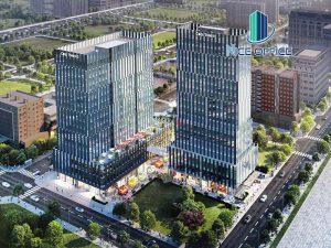 Phối cảnh tòa nhà văn phòng cho thuê hạng A Cobi Tower I - II