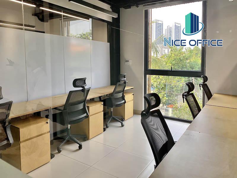 Phòng làm việc trọn gói tại Dreamplex Thảo Điền được trang bị đầy đủ nội thất