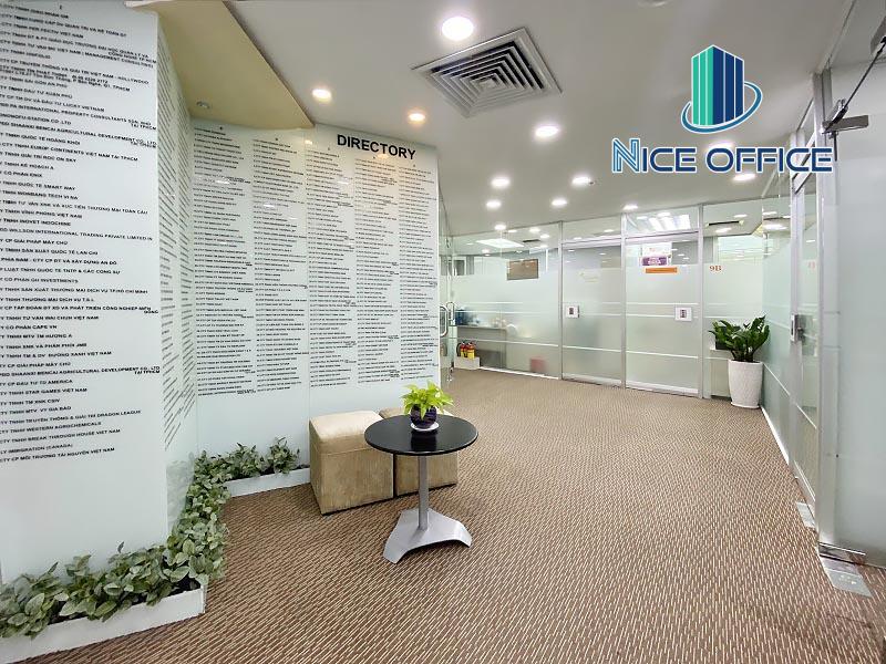 Bảng tên doanh nghiệp đặt văn phòng ảo tại G Office - Saigon Trade Center