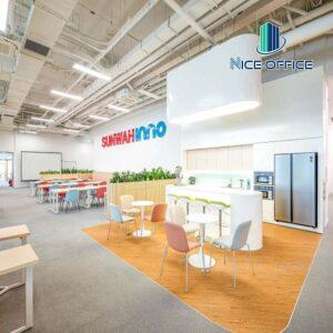 Khu vực pantry tại văn phòng trọn gói Sunwah Innovation Center