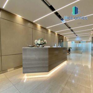 Lễ tân tại văn phòng trọn gói Vietcombank Tower - Ceo Suite