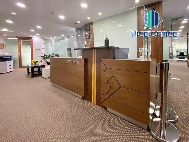 Lễ tân tại văn phòng trọn gói G Office - Saigon Trade Center