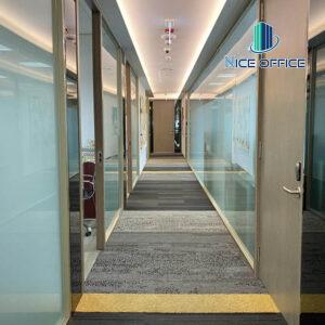 Lối đi chung tại văn phòng trọn gói Vietcombank Tower