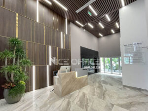 Sảnh lễ tân tại tòa nhà Long Tower quận Bình Thạnh