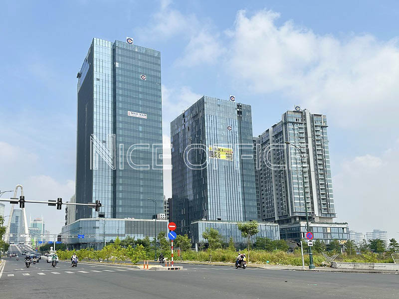 Toàn cảnh tòa nhà The Hallmark và The METT là những văn phòng hạng A cao cấp đạt chứng nhận xanh