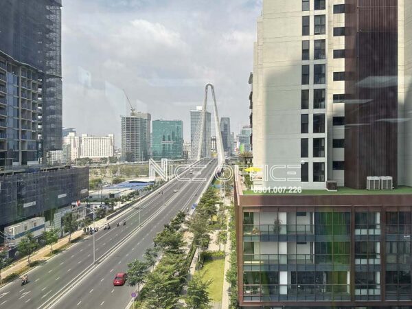 View cầu Ba Son nhìn từ tòa nhà The Hallmark Thủ Thiêm