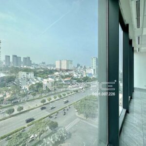 View đường Điện biên Phủ nhìn từ tòa nnhà CII Tower