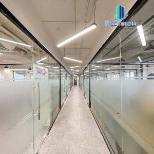 Hành lang chung tại văn phòng trọn gói Bebee Space