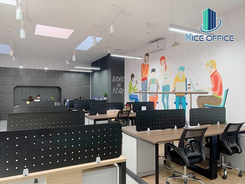 Khu vực chỗ ngồi linh hoạt tại C-Space Coworking Office