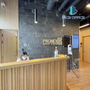 Khu vực lễ tân tại văn phòng trọn gói Pronexus - Zen Plaza