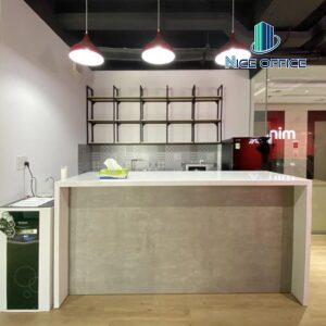 Khu vực pantry tại Mindx Co-working Space