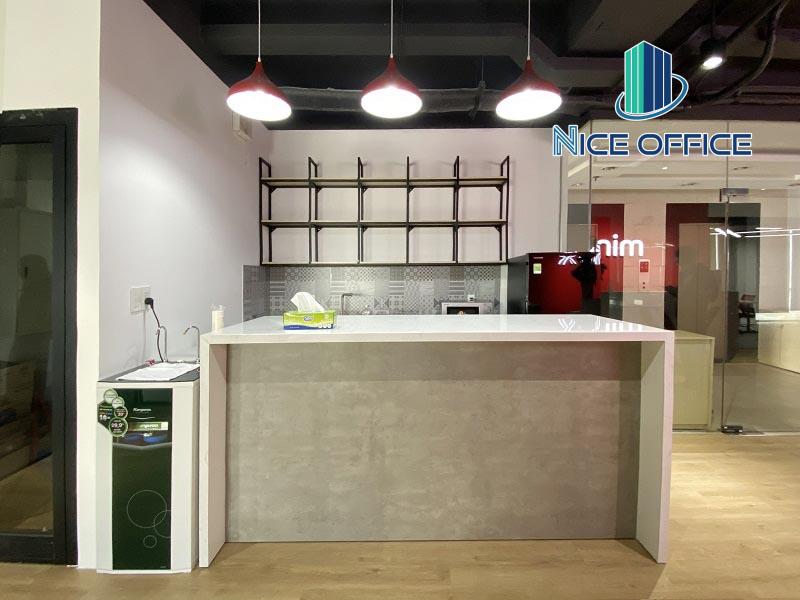 Khu vực pantry tại Mindx Co-working Space