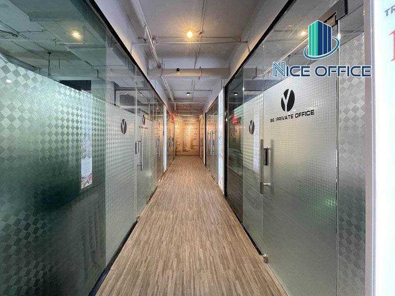 Lối đi chung tại văn phòng trọn gói Yes Office