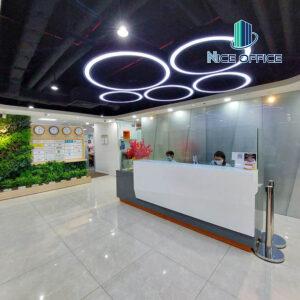 Lễ tân tại văn phòng trọn gói G Office Hà Đô Airport Building