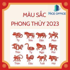Màu sắc phong thủy 2023
