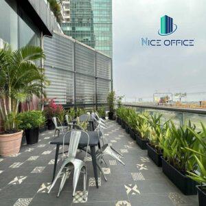 Khu vực ban công tại văn phòng trọn gói Toong Oxygen