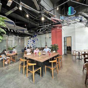 Khu vực pantry sử dụng chung khi thuê văn phòng tại Toong Oxygen