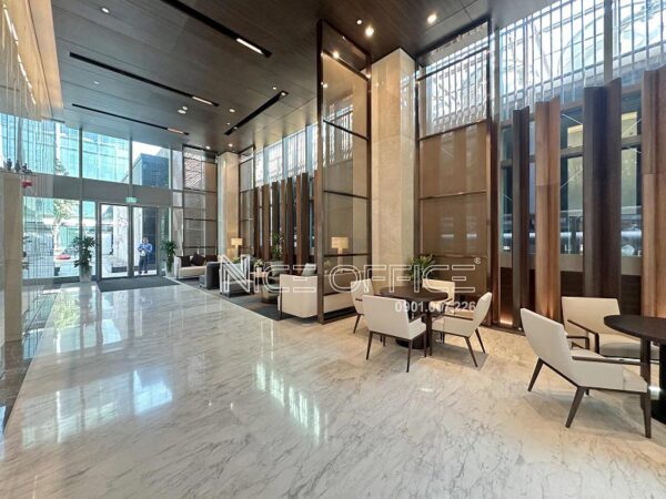 Khu vực sảnh chờ tại tòa nhà The Nexus Tower