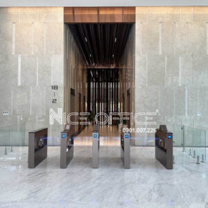 Khu vực thang máy từ tầng 2 đến tầng 18 tòa nhà The Nexus Tower
