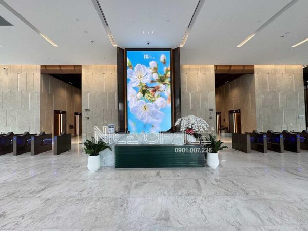 Sảnh lễ tân tại tòa nhà The Nexus Tower