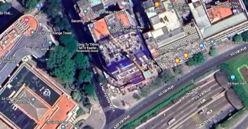 Dự án Vinatex Building nằm ở góc 2 mặt tiền Võ Văn Kiệt và Nam Kỳ Khởi nghĩa