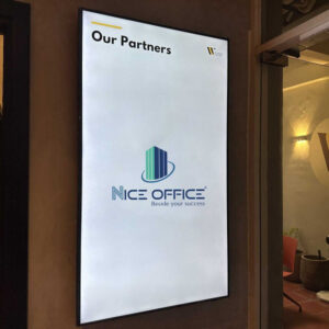 Bảng điện tử tên doanh nghiệp và đối tác của W Business Center