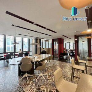Khu vực lounge tại Regus Deutsches Haus