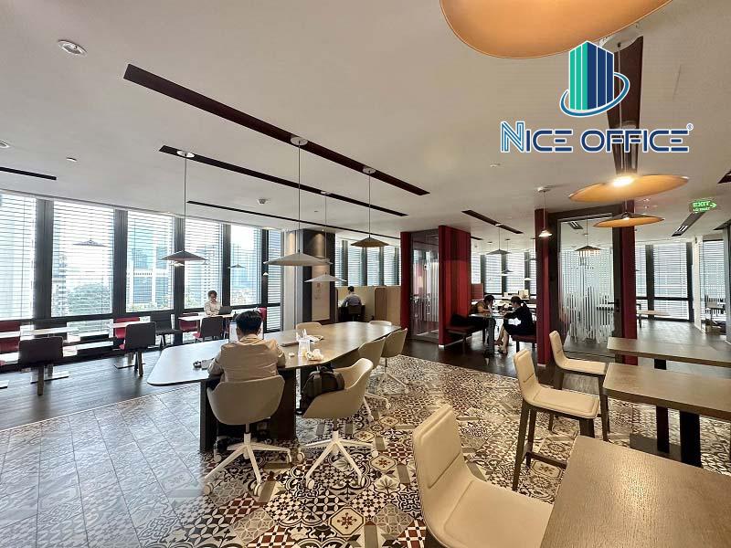 Khu vực lounge tại Regus Deutsches Haus