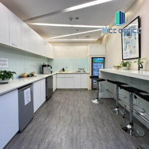 Pantry tại HQ Saigon Tower có trà cafe, nước lọc