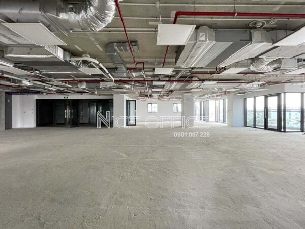 Mặt bằng trống thực tế tại tòa nhà L'MAK 68 Phan Đăng Lưu