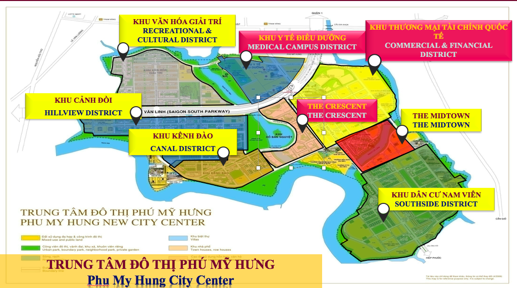 8 Tiểu phân khu thuộc khu CBD quận 7 - Phú Mỹ Hưng