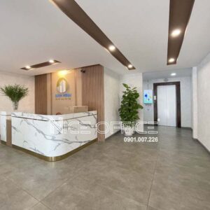 Lễ tân và thang máy tại tòa nhà Bình Minh Building