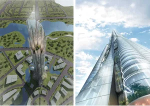Tổng thể tháp tài chính Phương Trạch Tower cao nhất Việt Nam