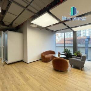 Khu vực tiếp khách chung tại văn phòng trọn gói The Nexx