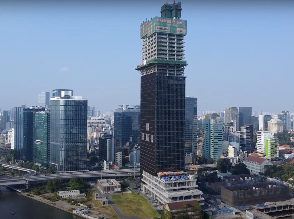 Dự án Marina Central Tower đang trong qúa trình hoàn thiện