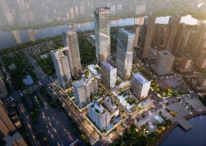 Phối cảnh dự án Eco Smart City nhìn từ trên cao
