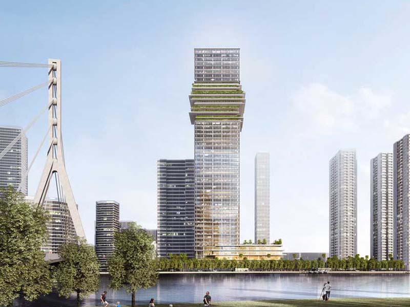 Marina Central Tower sẽ là tháp văn phòng đầu tiên ở Việt Nam áp dụng TOD