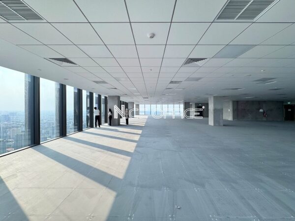 Mặt bằng văn phòng trống thực tế có 4 mặt view thông thoáng tại Marina Central Tower