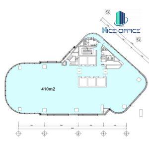 Bản vẽ sàn điển hình tại tòa nhà Saigon Coop Tower