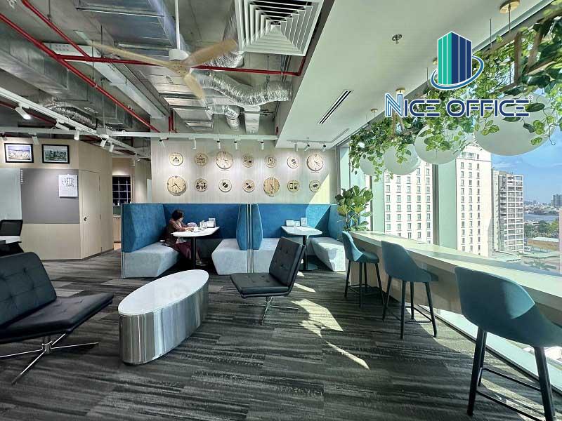Không gian sử dụng chung khi đặt văn phòng tại Cocoro The Nexus