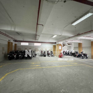 Hầm xe tại tòa nhà G8 Golden Building Trần Cao Vân
