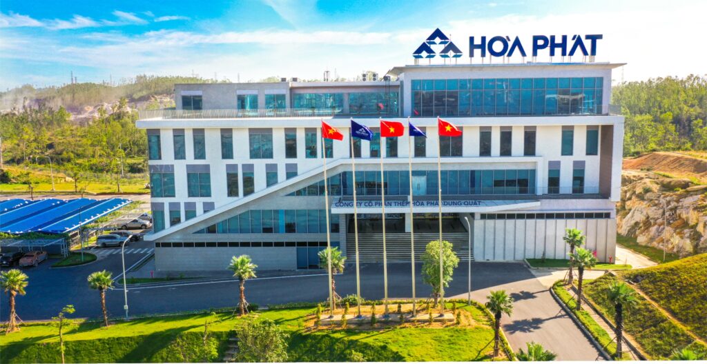 Tập đoàn Hoà Phát chiếm giữ vị trí đầu tiên trong Top 10 công ty vật liệu xây dựng 2024 tại Việt Nam