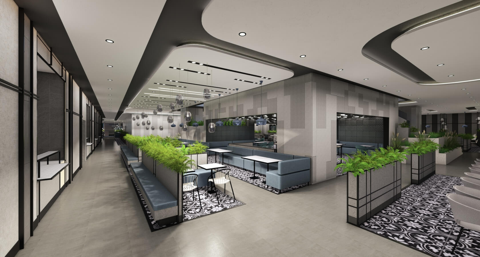 Khu vực food Court của toà nhà E.Town 6