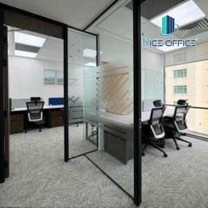 2 phòng làm việc riêng có thể mở rộng không gian lên đến 20 - 30 chỗ Pearl 5 Center