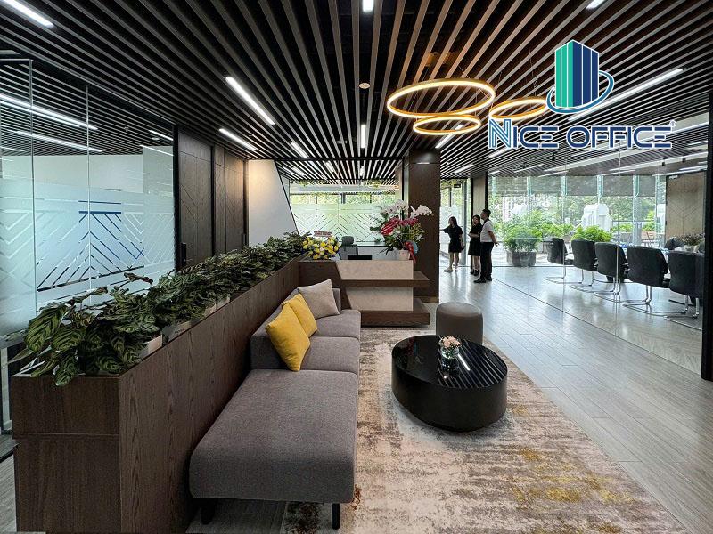 Khu vực đón khách và tiếp khách chung tại văn phòng trọn gói Pearl 5 Center