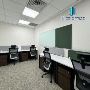 Phòng làm việc 4 chỗ tại văn phòng trọn gói Pearl 5 Center