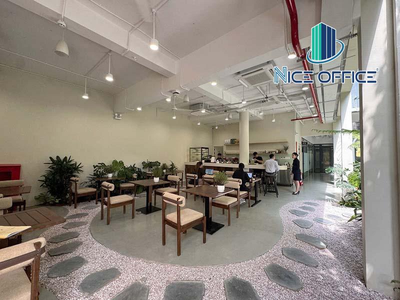 Tiện ích cafe tại tầng trệt Tini Co Working Space