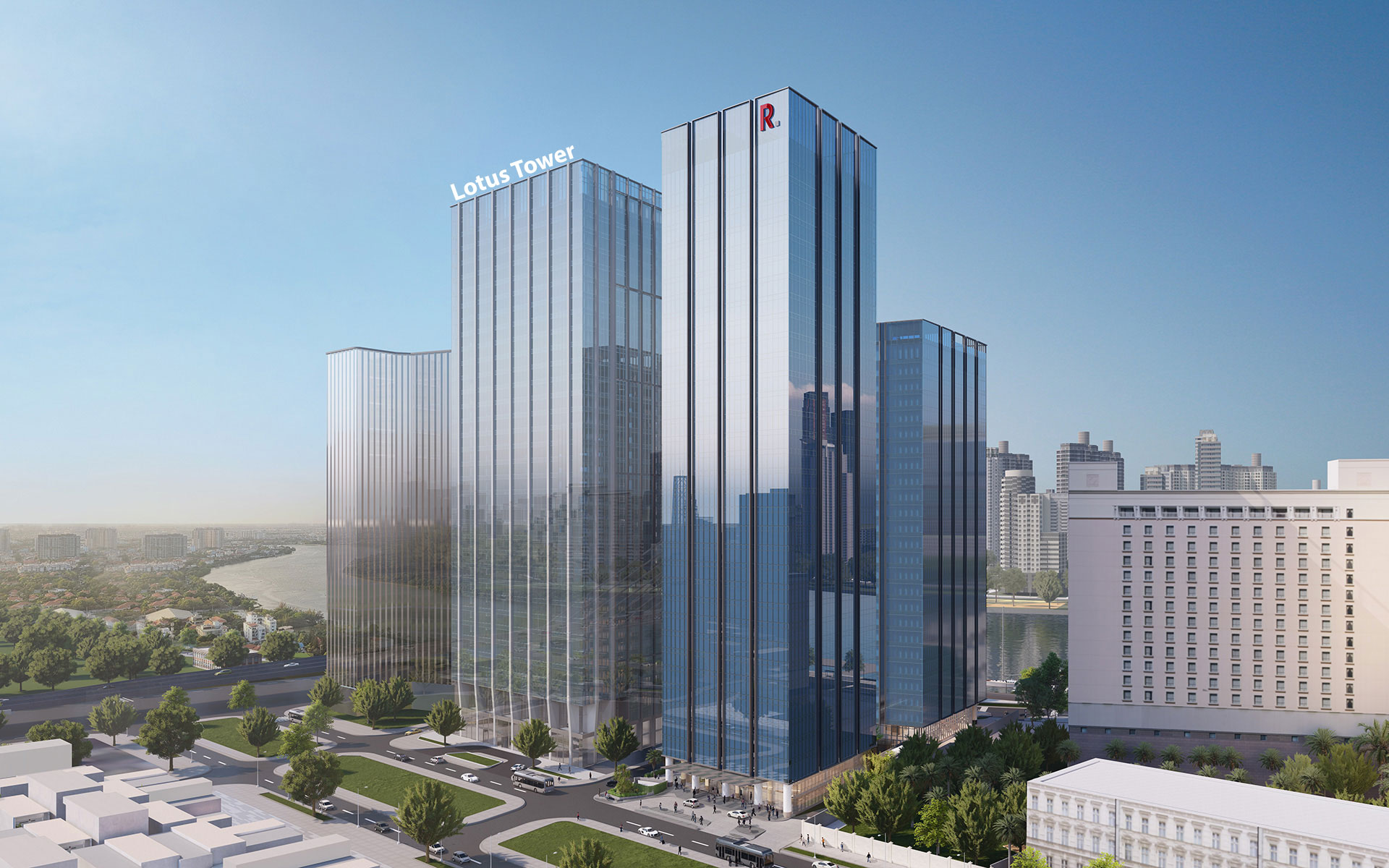 Dự án Lotus Tower dự kiến đi vào hoạt động từ 2025, là văn phòng hạng A được chờ đón tại khu trung tâm thành phố Hồ Chí Minh