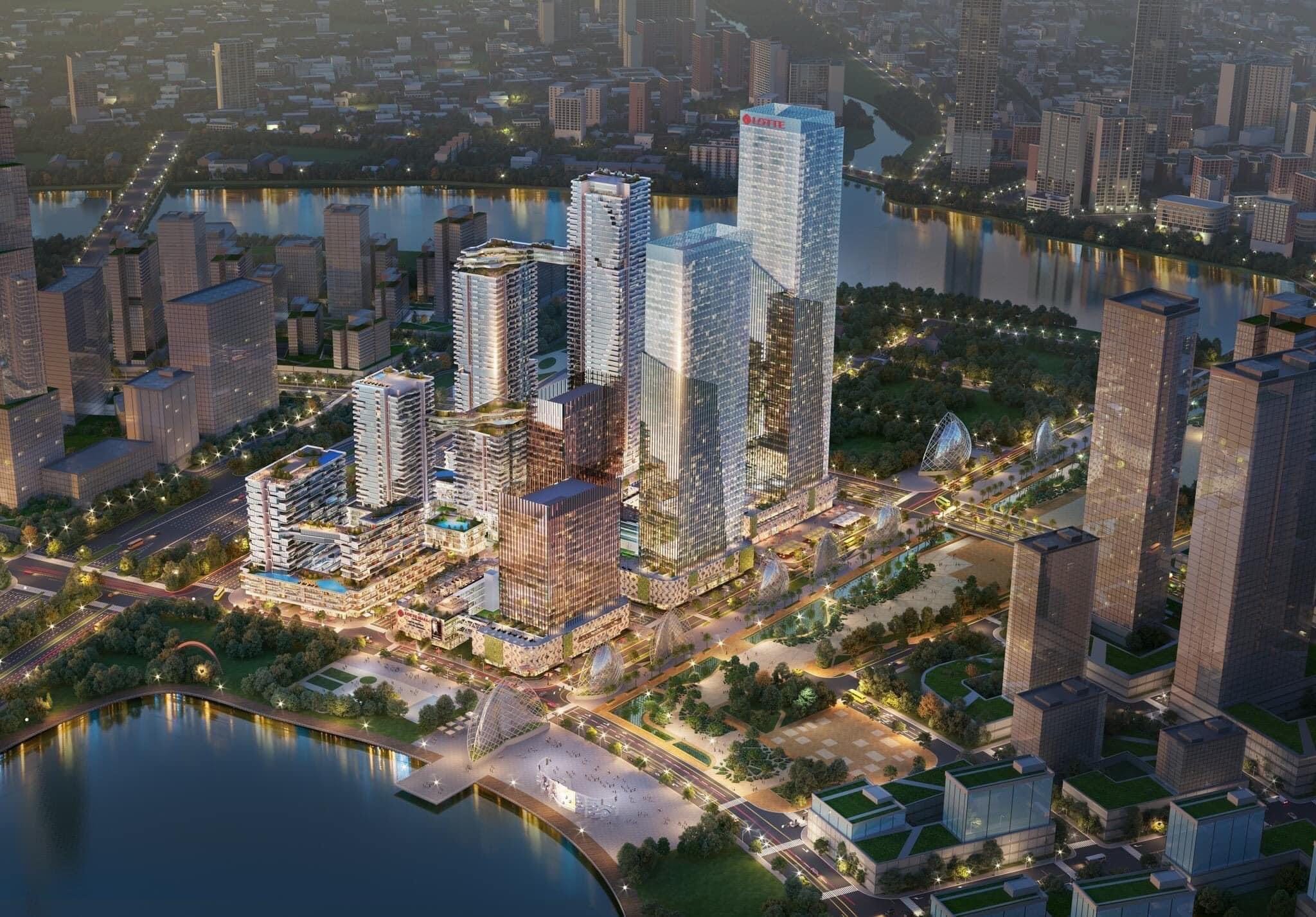 Phối cảnh Thủ Thiêm Eco Smart City về đêm