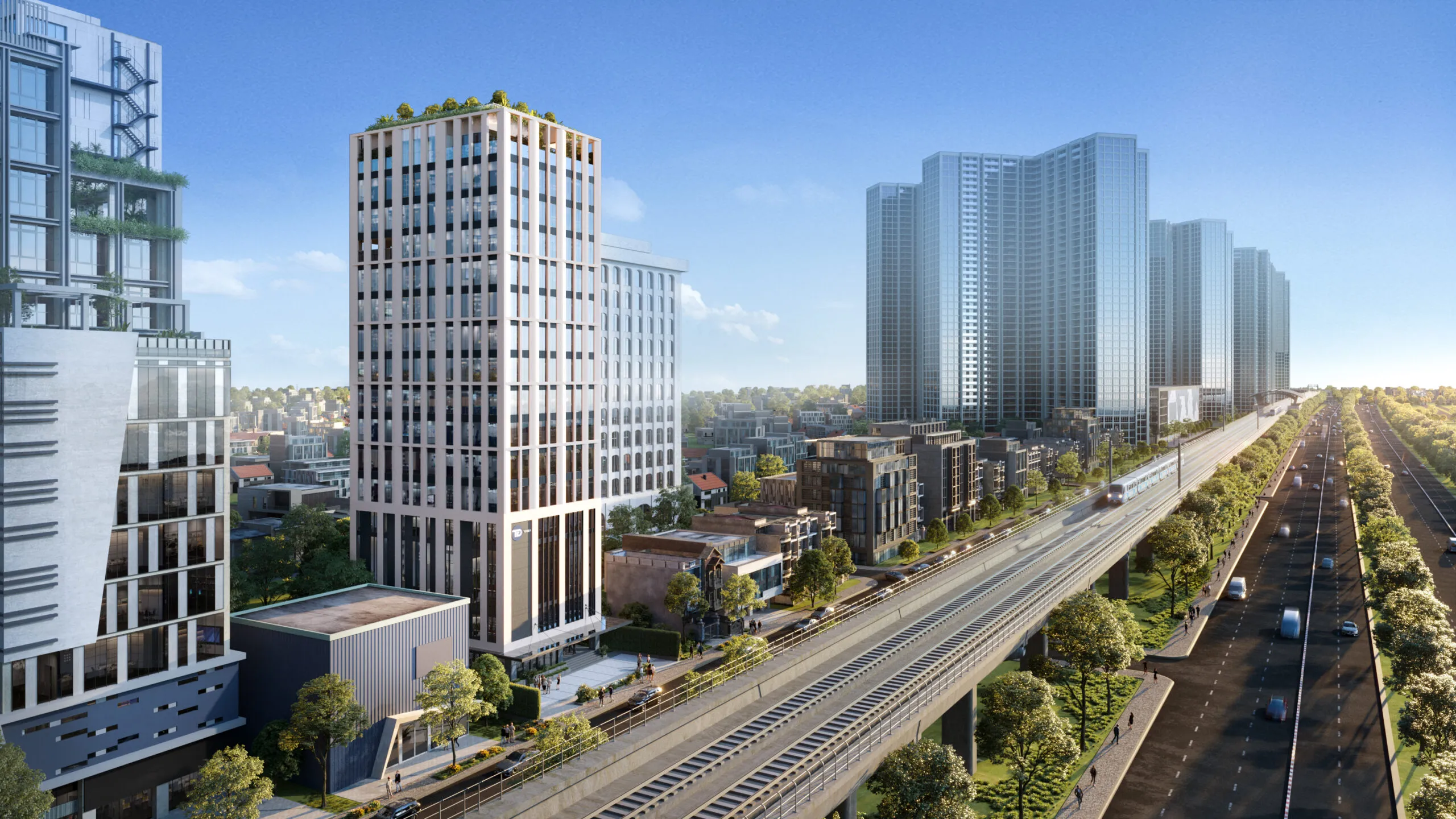 Phối cảnh dự án TD Tower trên đường Xa Lộ Hà Nội